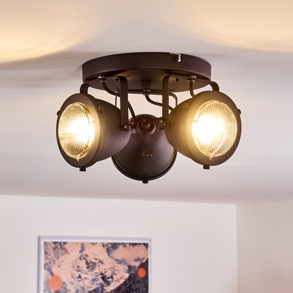 Glostrup Plafondlamp LED Zwart, 3-lichts
