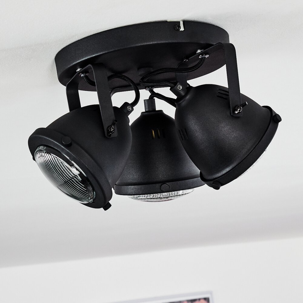 Glostrup Plafondlamp LED Zwart, 3-lichts