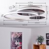 ManzanalesÂ  Plafondlamp LED Chroom, Zilver, 1-licht, Afstandsbediening