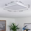 Salamo Plafondlamp LED Wit, 2-lichts