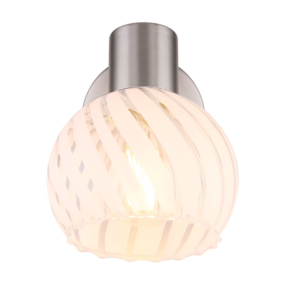 Globo WILLY Spotlamp Nikkel mat, 1-licht