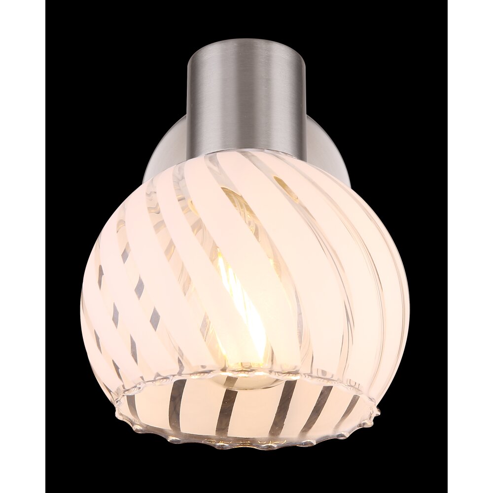 Globo WILLY Spotlamp Nikkel mat, 1-licht