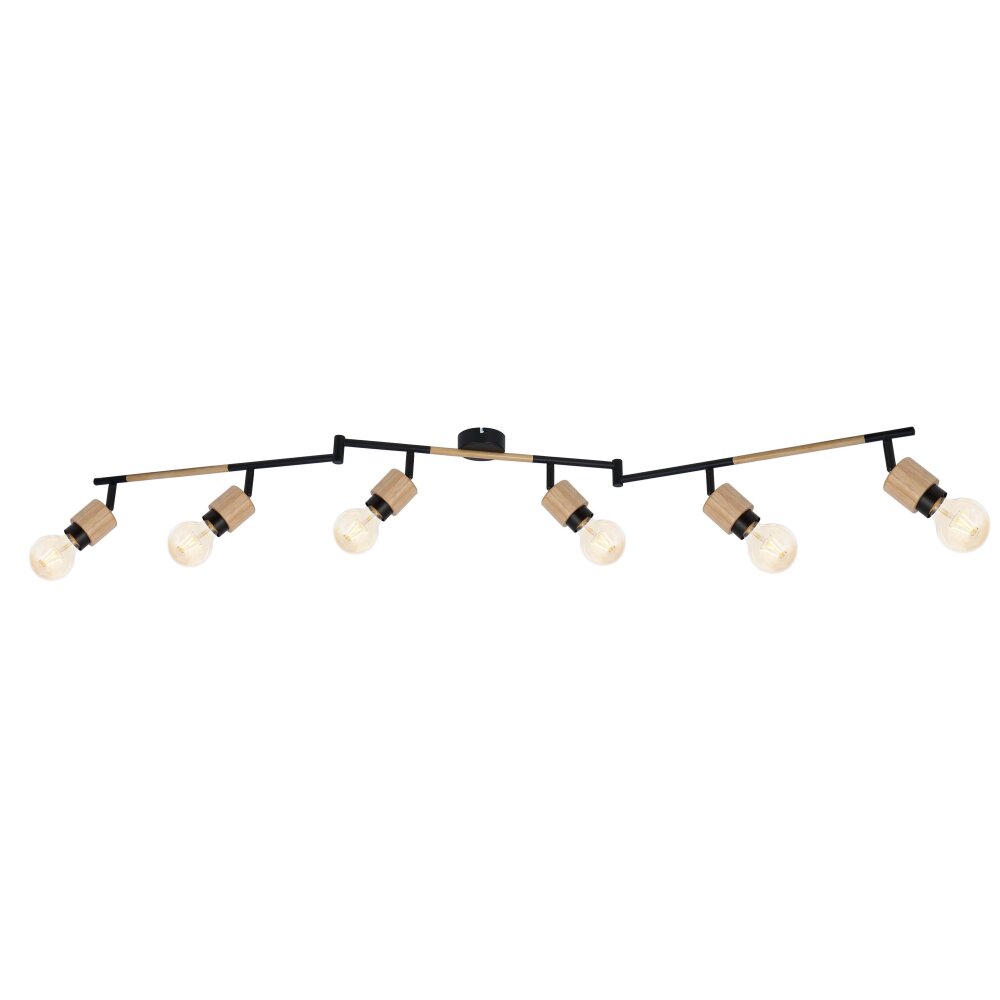 Globo JORNA Spotlamp Zwart, 6-lichts main product photo