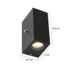Steinhauer Logan Buiten muurverlichting LED Zwart, 1-licht