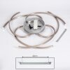 Cojcam Plafondlamp LED Nikkel mat, 3-lichts