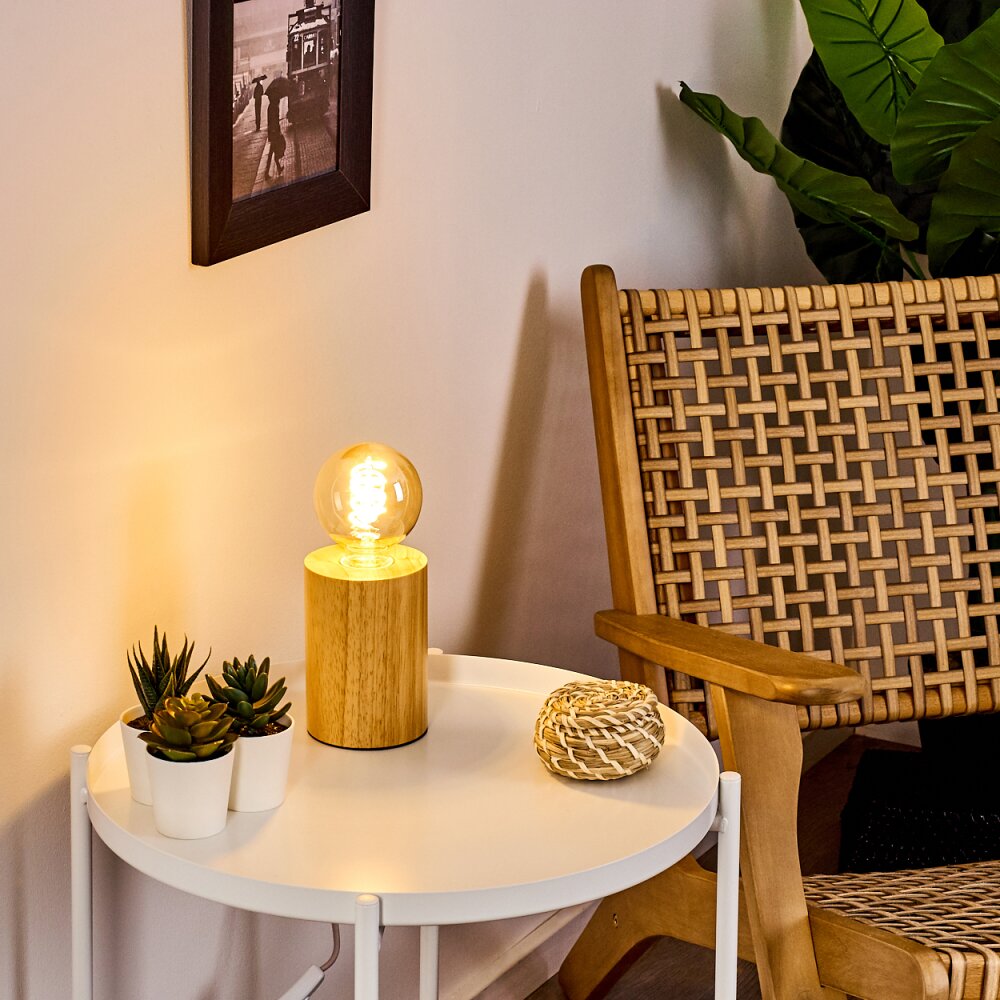 Castellar Tafellamp Hout licht, 1-licht main product photo