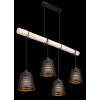 Globo ABLONA Hanger Zwart, 4-lichts