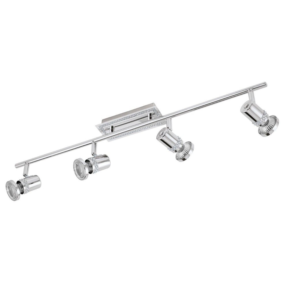 Eglo BONARES Plafond spot LED Chroom, Kristaloptiek, 4-lichts main product photo