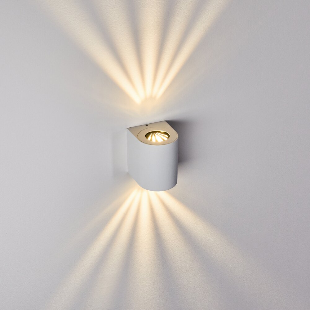 Mora Buiten muurverlichting LED Wit, 2-lichts