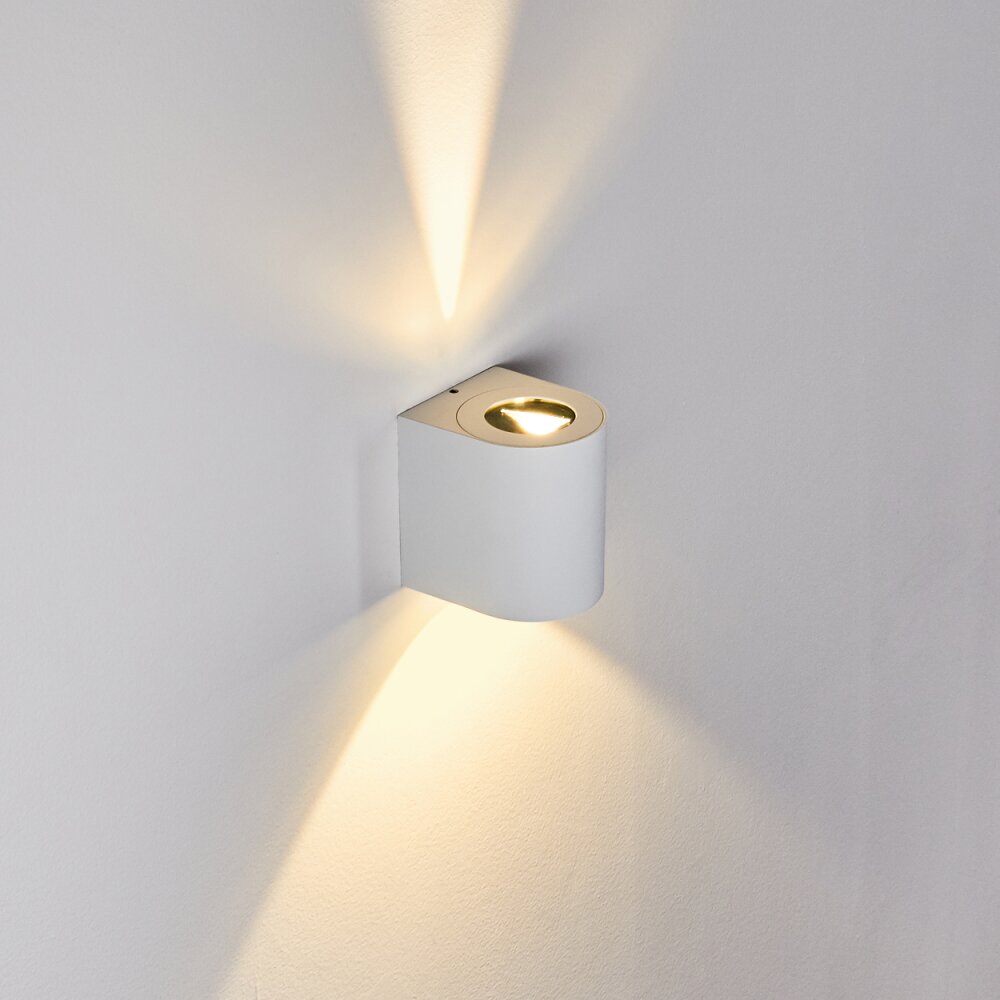 Mora Buiten muurverlichting LED Wit, 2-lichts