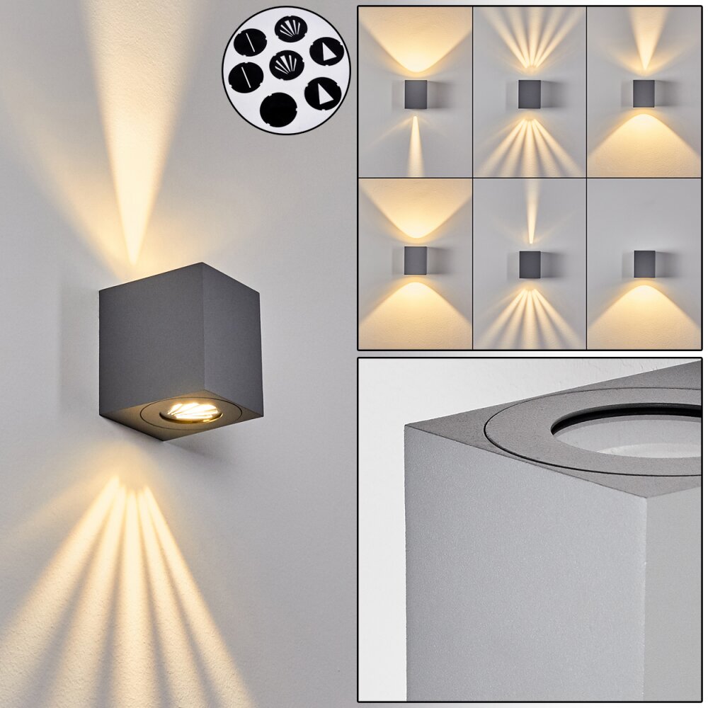 Mora Buiten muurverlichting LED Grijs, 2-lichts main product photo