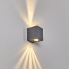 Mora Buiten muurverlichting LED Grijs, 2-lichts