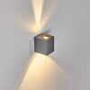 Mora Buiten muurverlichting LED Grijs, 2-lichts
