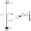 Steinhauer Turound Staande lamp LED Zwart, 2-lichts