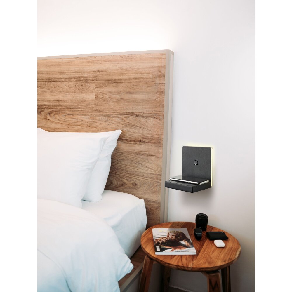 Mantra ZANZIBAR Muurlamp LED Zwart, 1-licht main product photo