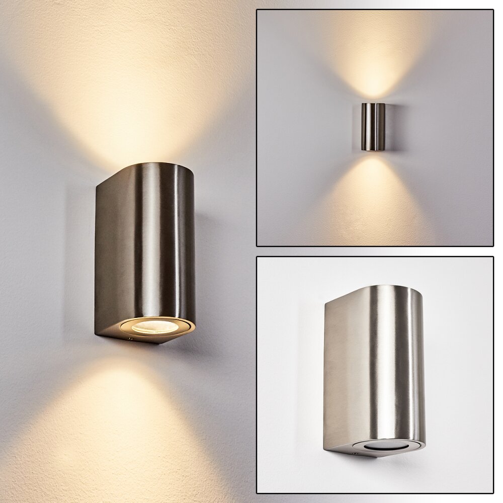 Boda Buiten muurverlichting Nikkel mat, 2-lichts main product photo