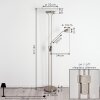 Mairoa Staande lamp LED Nikkel mat, 2-lichts