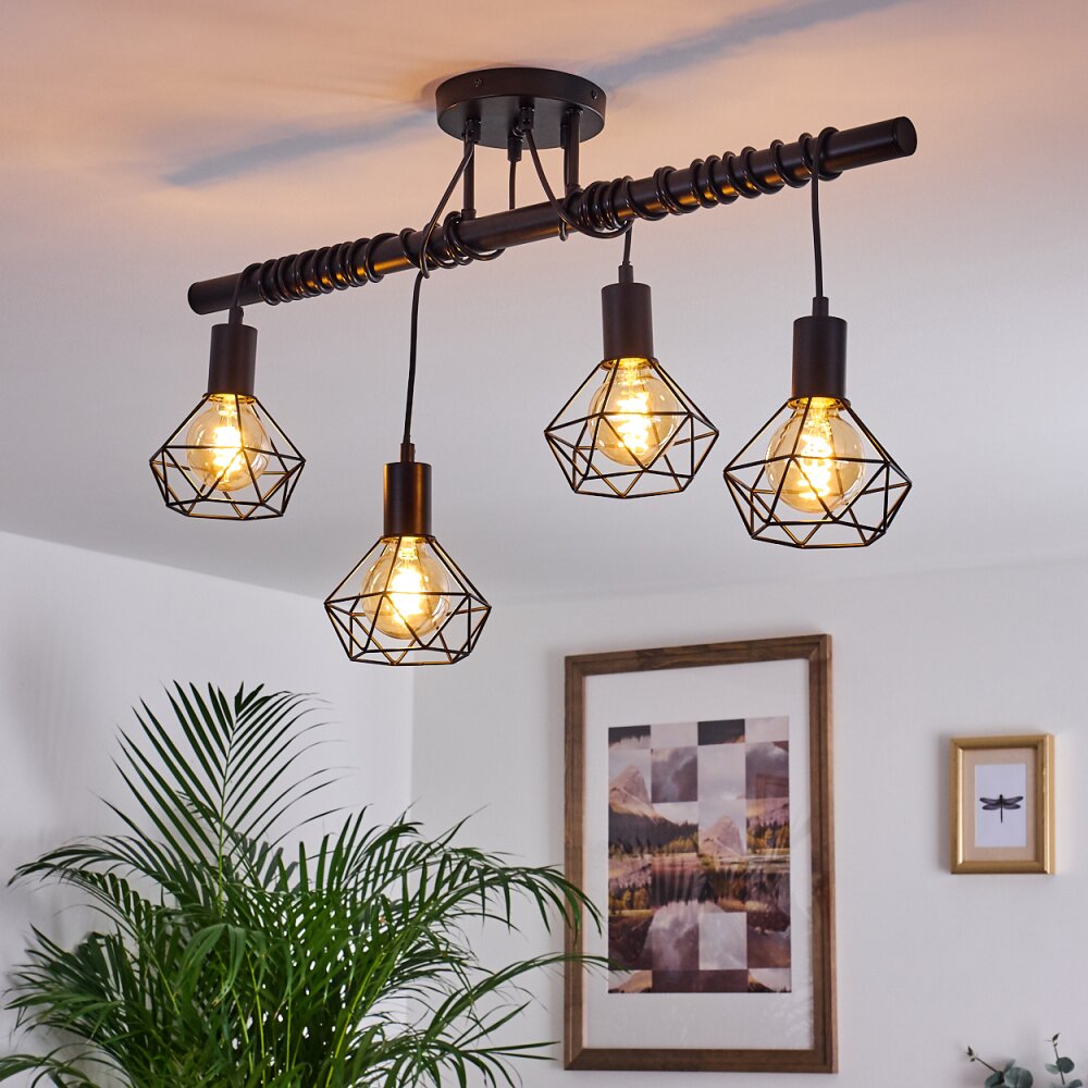 Baripada Hanglamp Zwart, 4-lichts main product photo