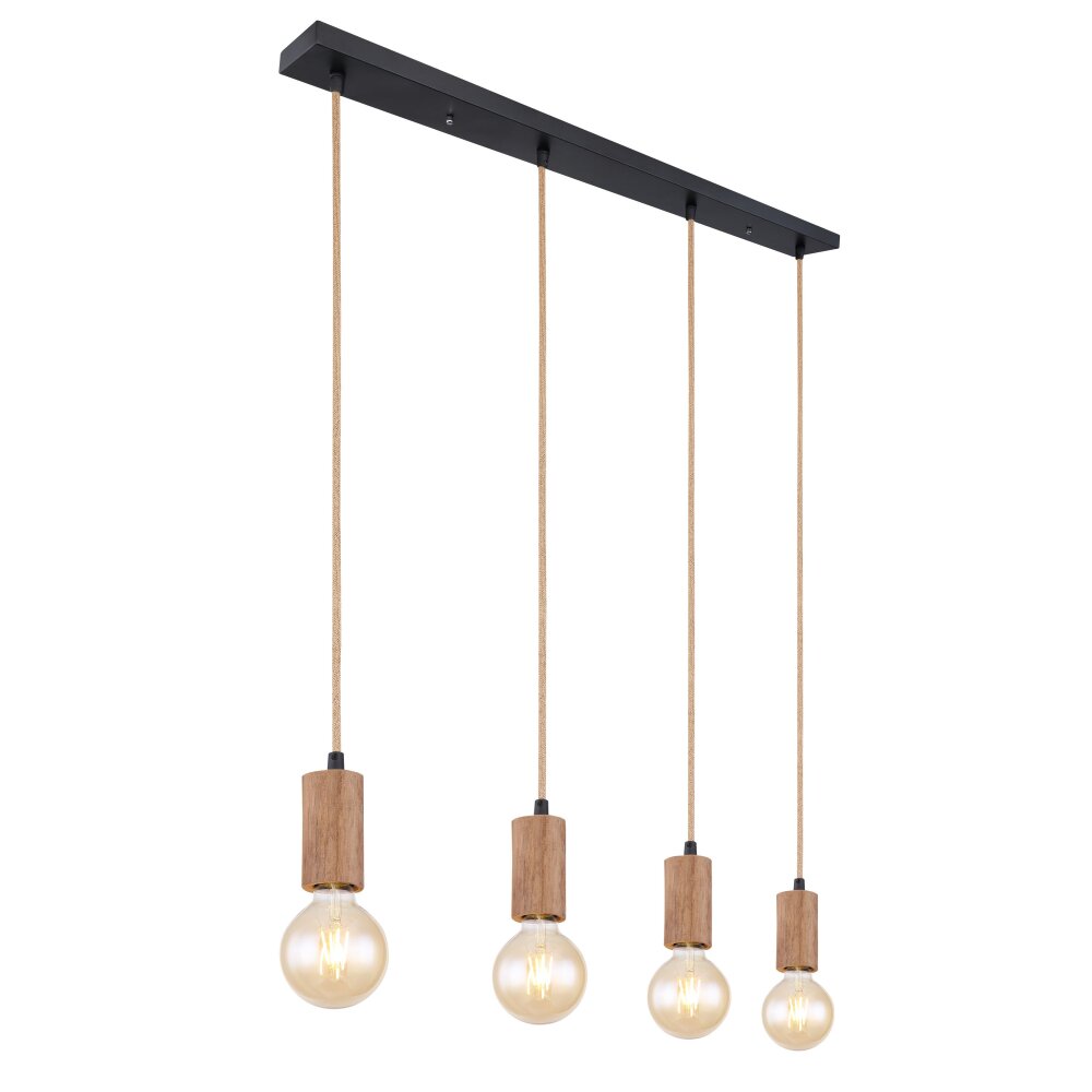 Globo FRIDA Hanger Bruin, Zwart, 4-lichts main product photo