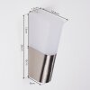 Busalla Buiten muurverlichting LED Nikkel mat, 1-licht