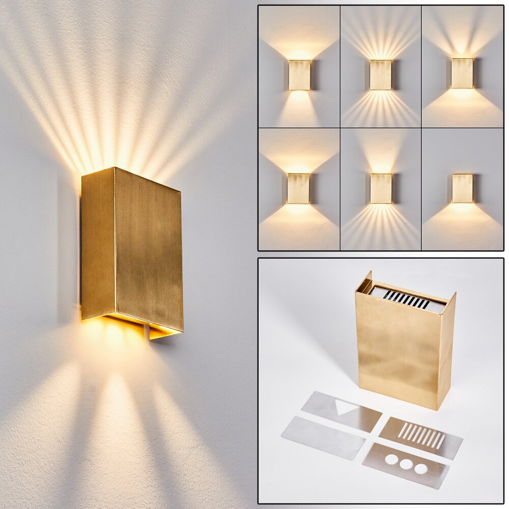Benin Buiten muurverlichting LED Messing, 1-licht main product photo