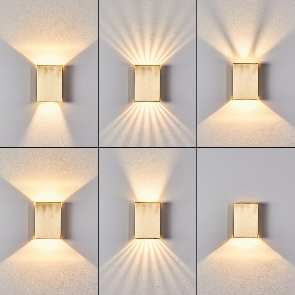 Benin Buiten muurverlichting LED Messing, 1-licht