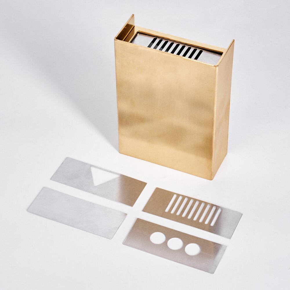 Benin Buiten muurverlichting LED Messing, 1-licht