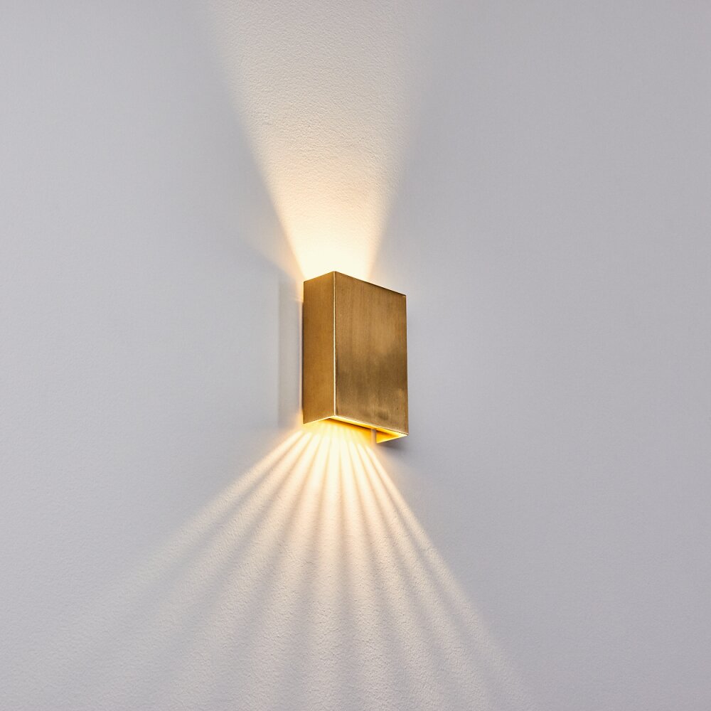Benin Buiten muurverlichting LED Messing, 1-licht