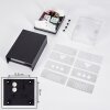 Benin Muurlamp LED Zwart, 1-licht