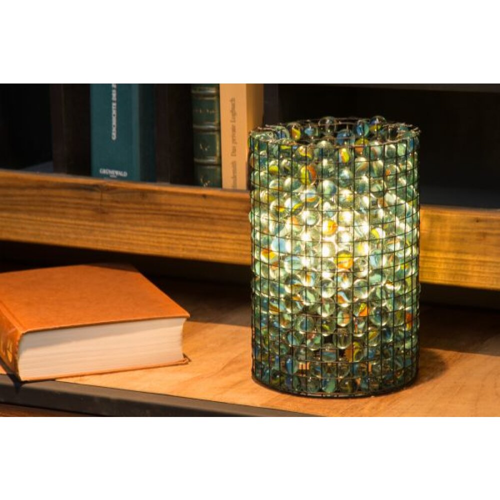 Lucide MARBLOUS Tafellamp Groen, Zwart, 1-licht main product photo