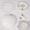 Cure Plafondlamp LED Wit, 1-licht, Afstandsbediening, Kleurwisselaar