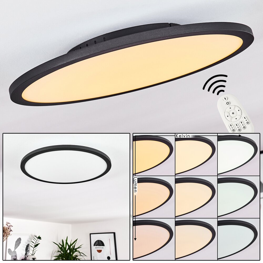 Nexo Plafondpaneel LED Zwart, 1-licht, Afstandsbediening main product photo