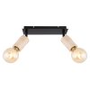 Globo JOSEBA Spotlamp Zwart, 2-lichts