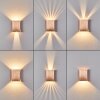 Benin Muurlamp LED Koperkleurig, 2-lichts