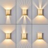Benin Muurlamp LED Messing, 2-lichts