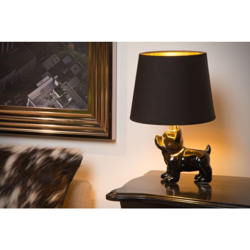 Lucide SIR WINSTON Tafellamp Zwart, 1-licht main product photo