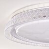 Fondaco Plafondlamp LED Wit, 1-licht, Afstandsbediening, Kleurwisselaar