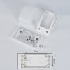 Pompeano Buiten muurverlichting LED Wit, 1-licht