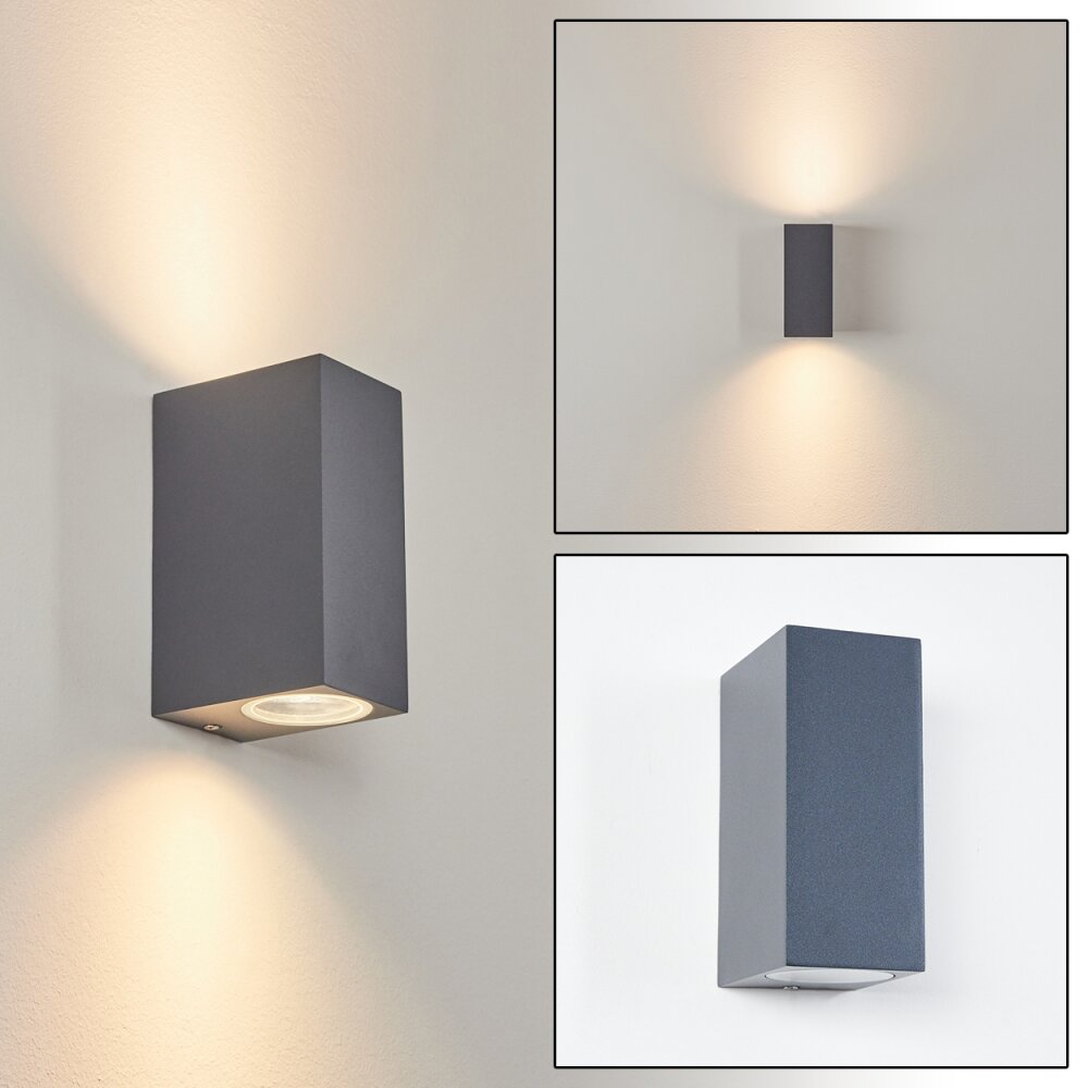 Kingstown Buiten muurverlichting Antraciet, 2-lichts main product photo