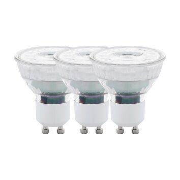 Eglo 3x LED GU10 4,5 Watt 2700 Kelvin 345 Lumen Eglo 3x LED GU10 4,5 Watt 2700 Kelvin 345 Lumen