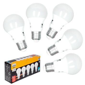 Eglo 5x Set LED E27 9 Watt 2700 Kelvin 806 Lumen Eglo 5x Set LED E27 9 Watt 2700 Kelvin 806 Lumen