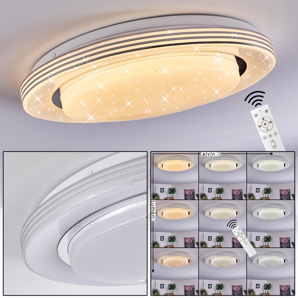 Laganadi Plafondlamp LED Wit, 1-licht, Afstandsbediening main product photo