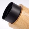 Sezze Plafondlamp Hout licht, Zwart, 2-lichts