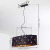 Trasancos Hanglamp Zwart, 3-lichts