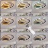 Trapani Plafondlamp LED Goud, Zwart, 1-licht, Afstandsbediening, Kleurwisselaar