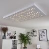 Cetara Plafondlamp LED Grijs, 1-licht, Afstandsbediening, Kleurwisselaar