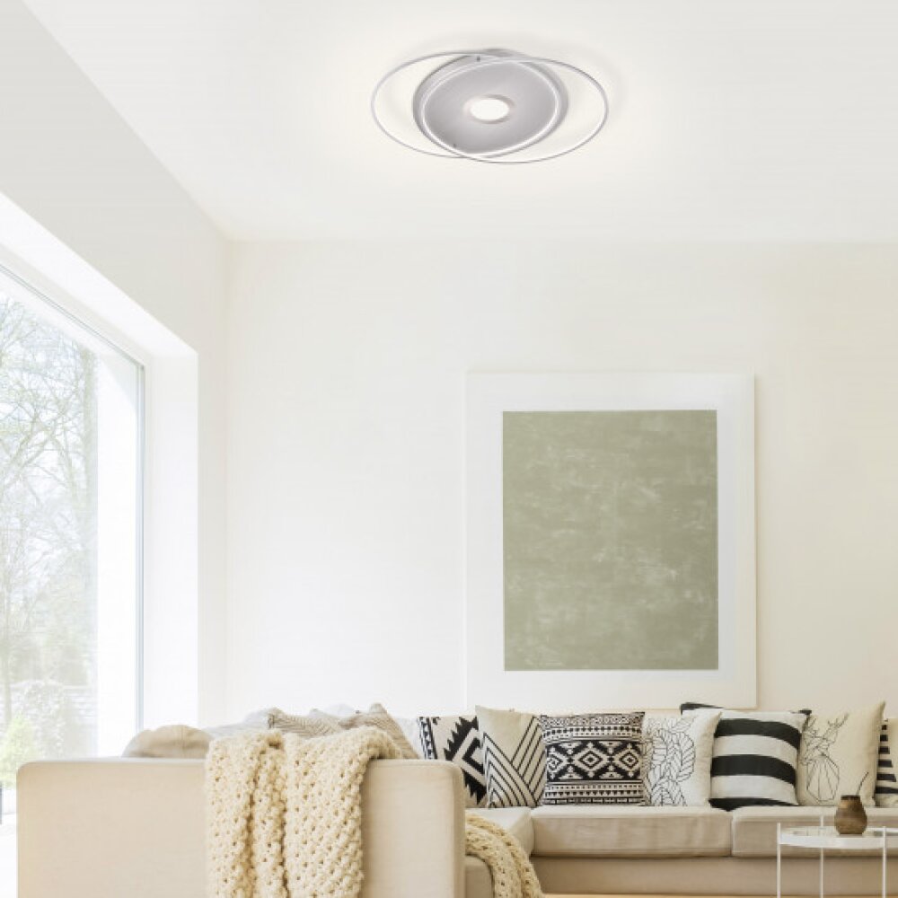 Paul Neuhaus Q-AMIRA Plafondlamp LED Staal geborsteld, 1-licht, Afstandsbediening main product photo
