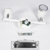 Idlewild Plafondlamp LED Chroom, Wit, 2-lichts