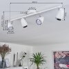 Idlewild Plafondlamp LED Chroom, Wit, 4-lichts