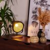 Ogho Tafellamp Hout donker, Zwart, 1-licht